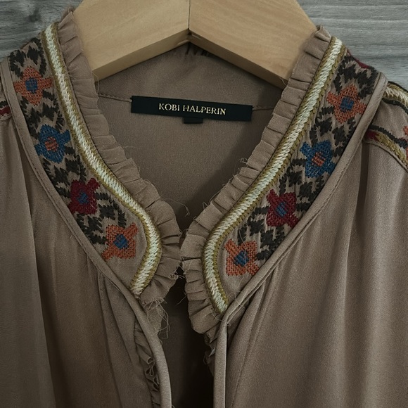 Kobi Halperin silk shirt with embroidery - Picture 3 of 11